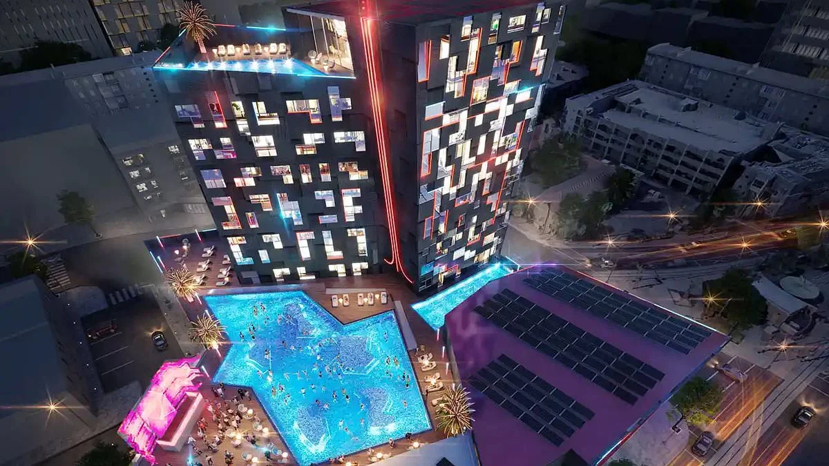 El primer hotel gamer del mundo promete revolucionar la experiencia de los esports y la vida nocturna.